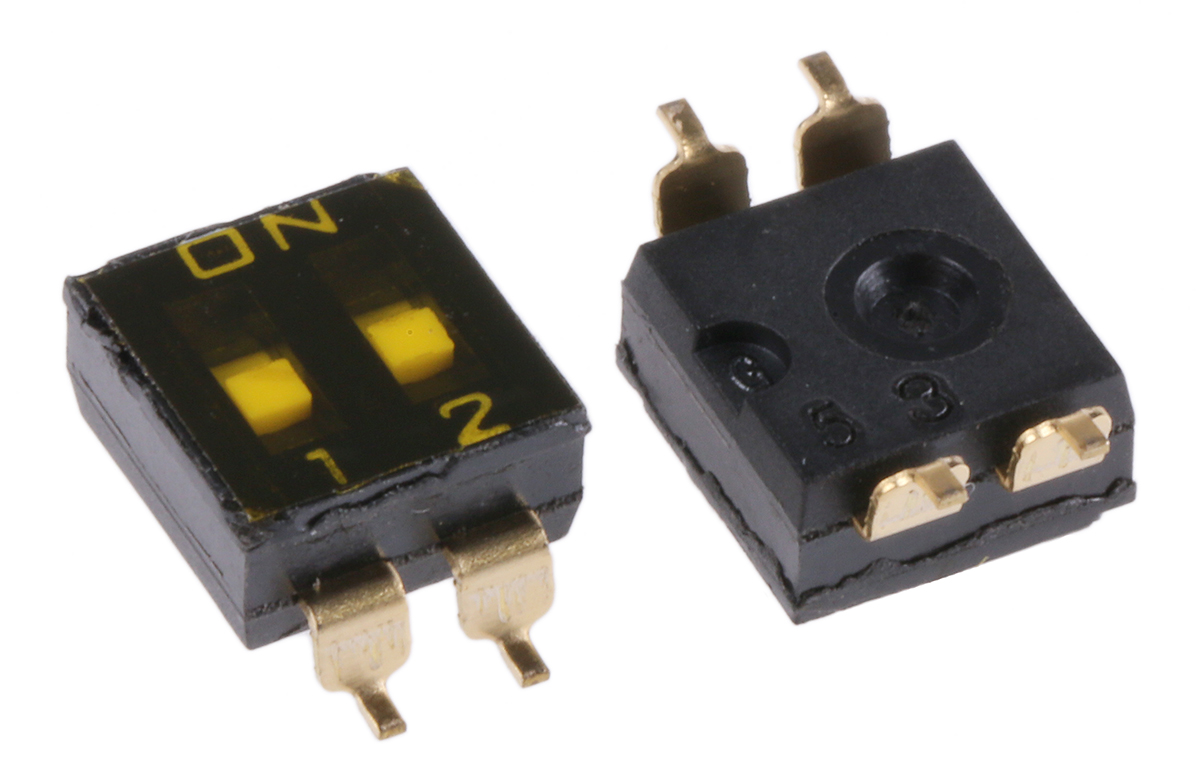 Omron 2 Way Surface Mount DIP Switch DPST