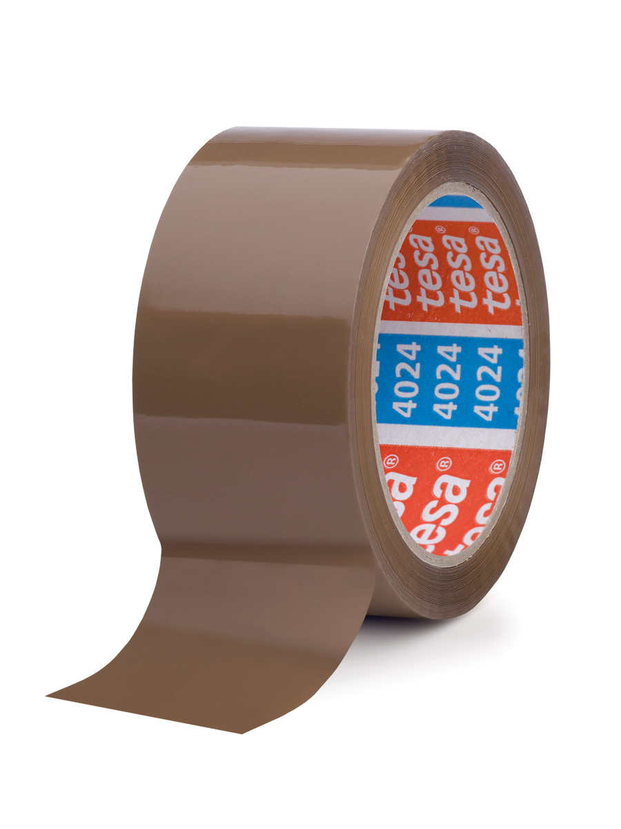 Tesa Brown 4024 Packing Tape, 100 m  x  50mm