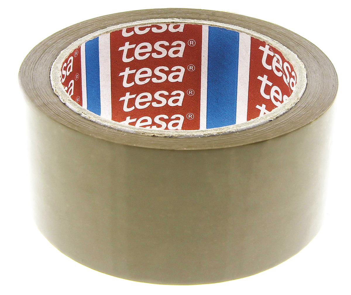 Tesa Brown 4089 Packing Tape, 66 m  x  48mm