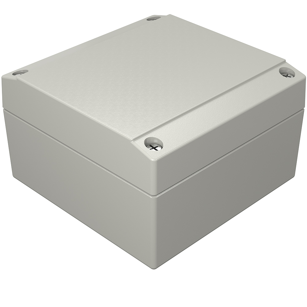 Rose Aluform Series Grey Die Cast Aluminium Enclosure, IP66, IK09 61 mm, 100 mm, 100 mm
