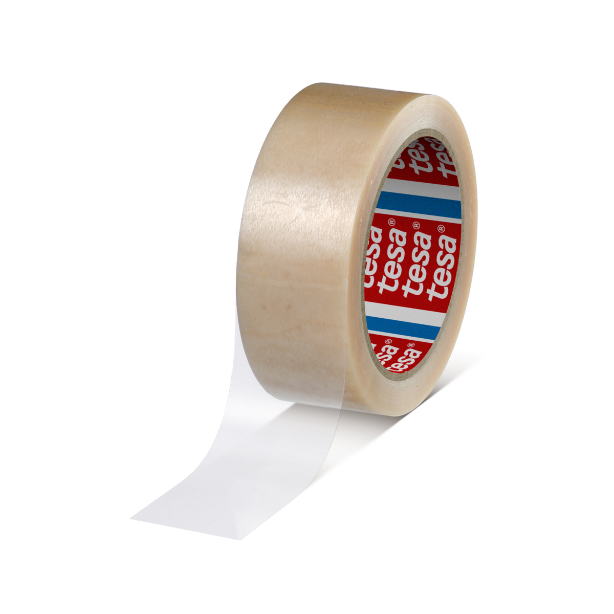 Tesa White, Transparent 4120 Packing Tape, 66 m x 38mm