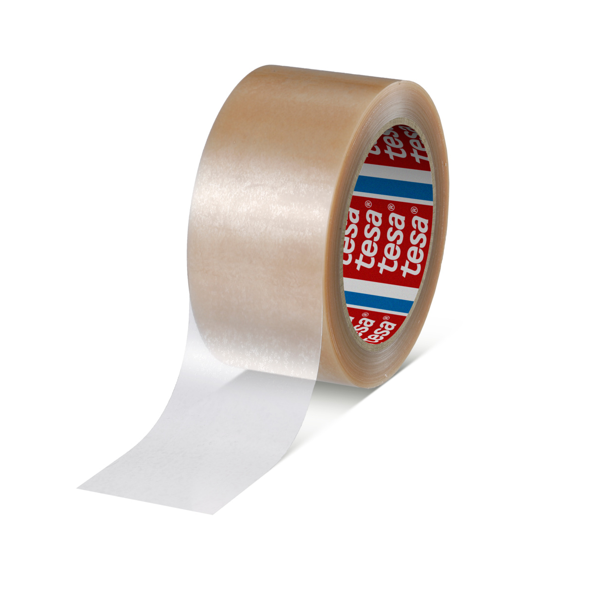 Tesa White, Transparent 4124 Packing Tape, 66 m x 75mm