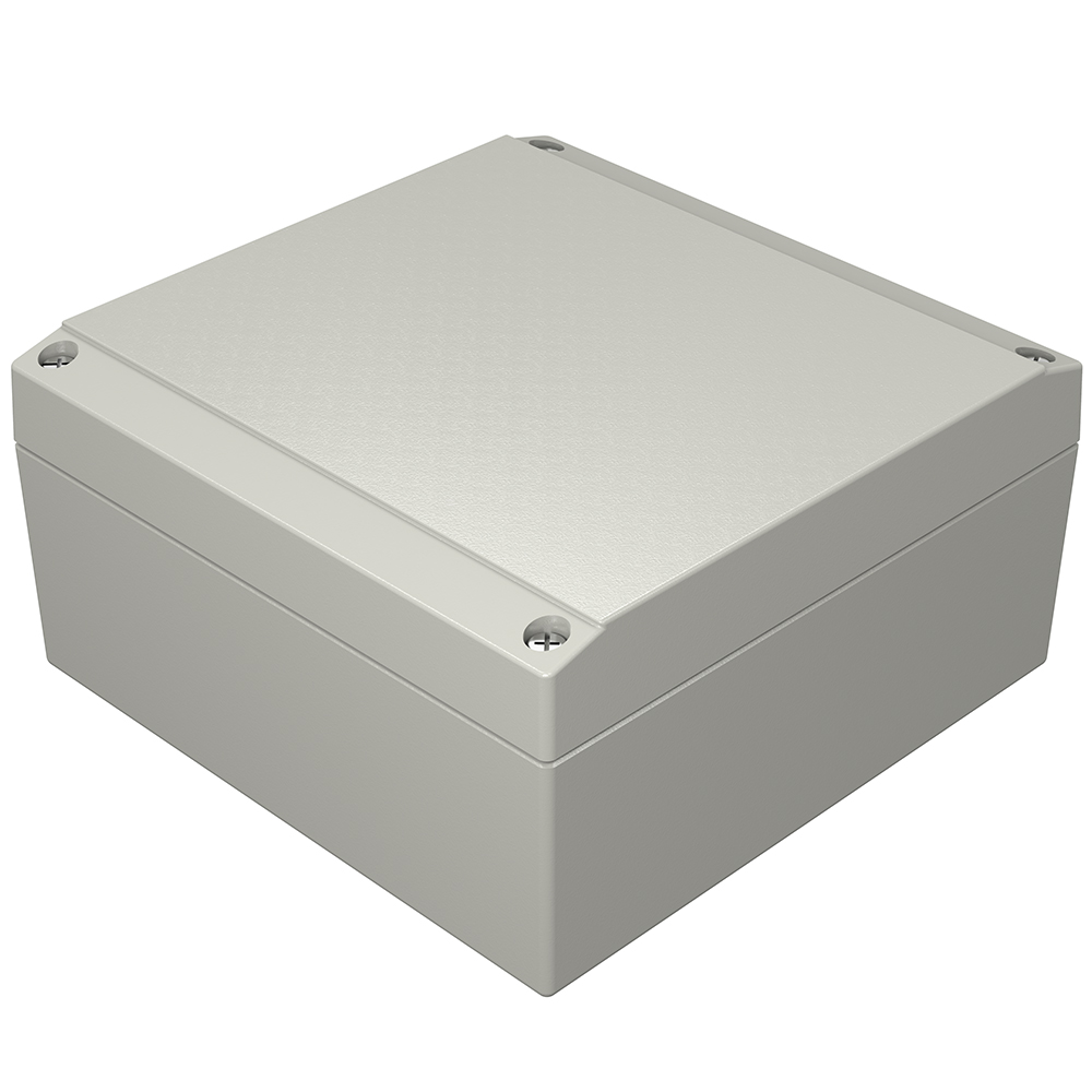 Rose Aluform Series Grey Die Cast Aluminium Enclosure, IP66, IK09 71 mm, 140 mm, 140 mm