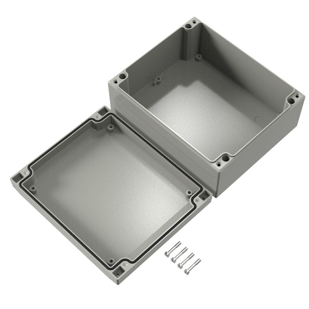 041518080 Rose Aluform Series Grey Die Cast Aluminium Enclosure, IP66, IK09 180 mm, 180 mm, 150 mm