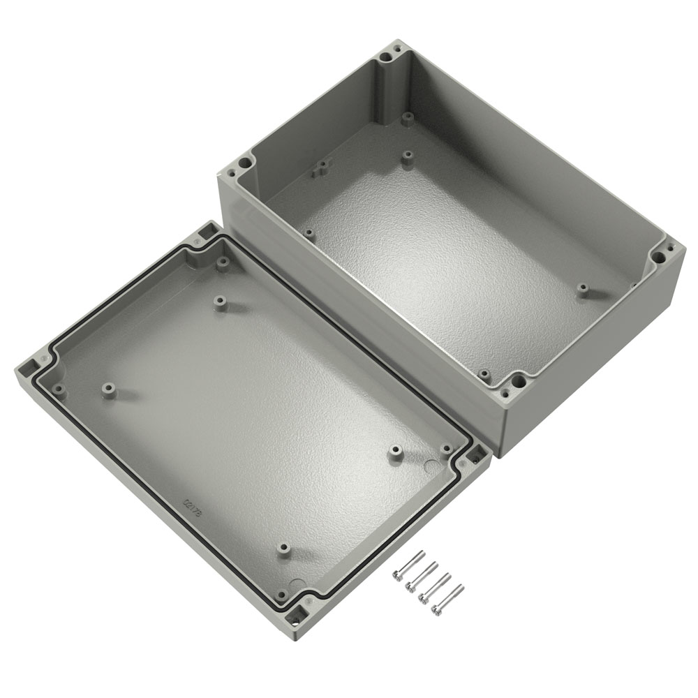 041624080 Rose Aluform Series Grey Die Cast Aluminium Enclosure, IP66, IK09 240 mm, 240 mm, 160 mm