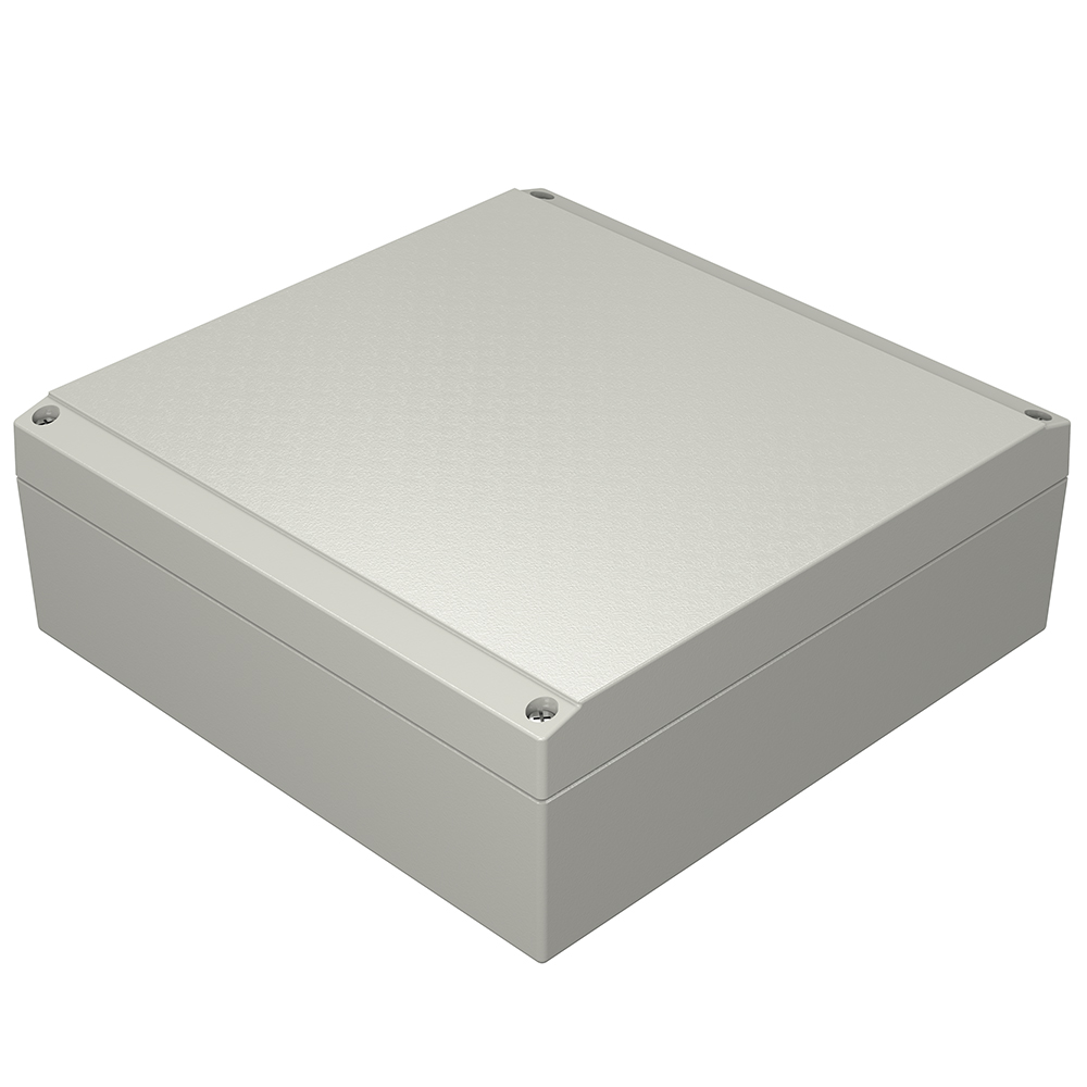 Rose Aluform Series Grey Die Cast Aluminium Enclosure, IP66, IK09 72 mm, 200 mm, 200 mm