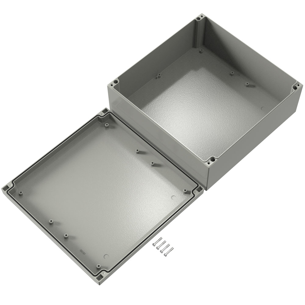 042828110 Rose Aluform Series Grey Die Cast Aluminium Enclosure, IP66, IK09 280 mm, 280 mm, 280 mm