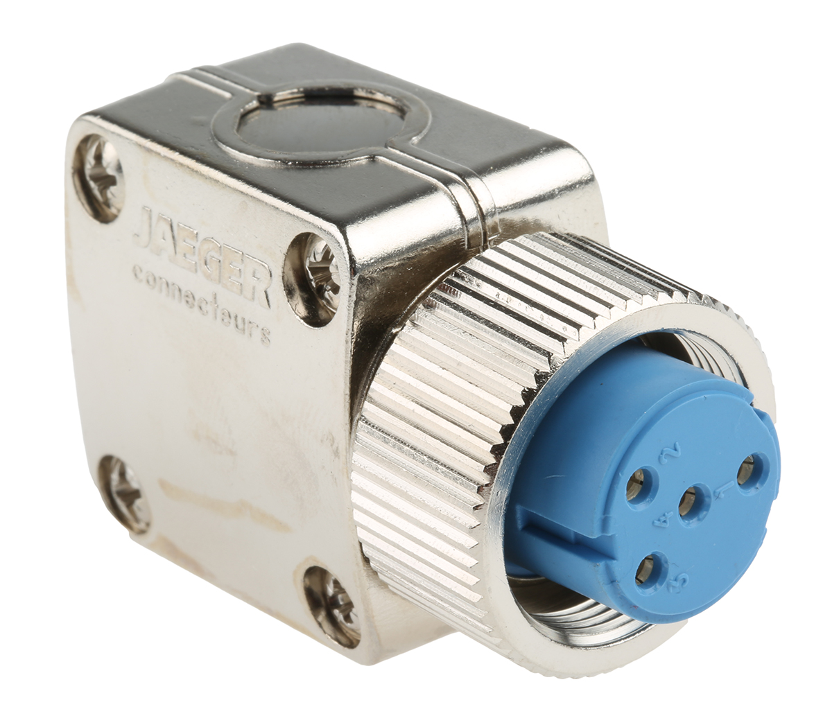 Jaeger Circular Connector, 4 Contacts, Cable, Standard Connector, Female, IP50, IP54