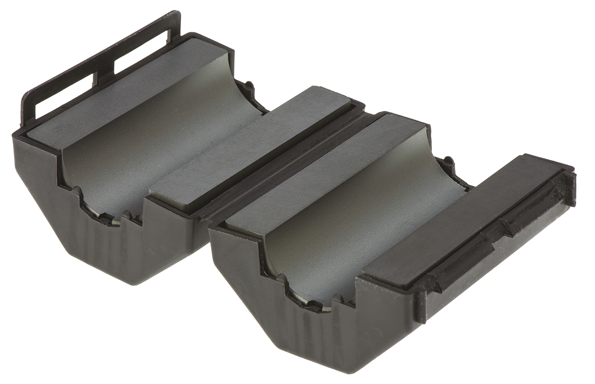 0431176451 Fair-Rite Openable, Diameter 18.35 mm Ferrite Core, Apertures: 1 19.15 mm 47.5 mm 38.6 mm, For EMI Suppression