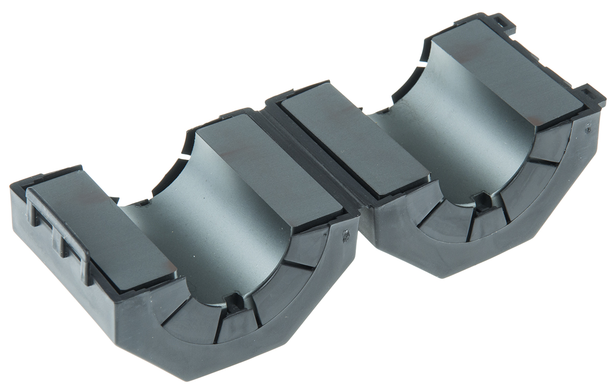 0431177081 Fair-Rite Openable, Diameter 25.65 mm Ferrite Core, Apertures: 1 27.45 mm 42.95 mm 56.4 mm, For EMI Suppression
