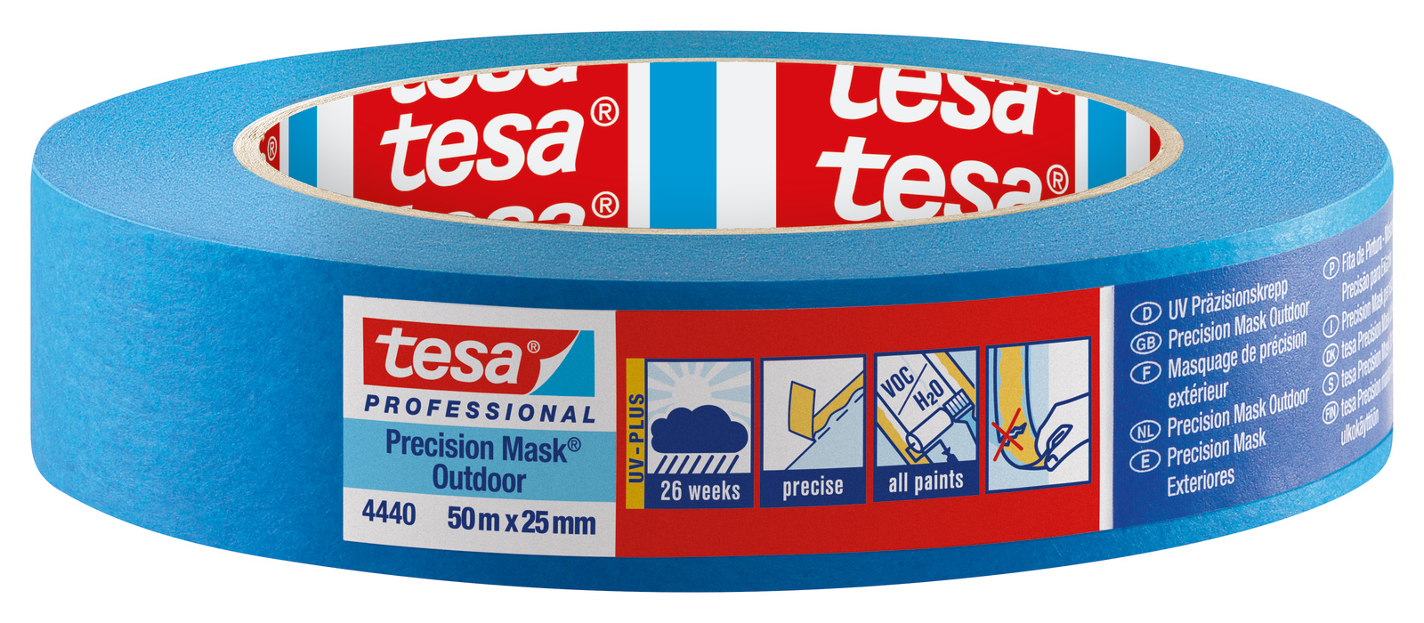 Tesa 4440 Blue tesa® Professional 4440 Adhesive Tape 25mm x 50 m