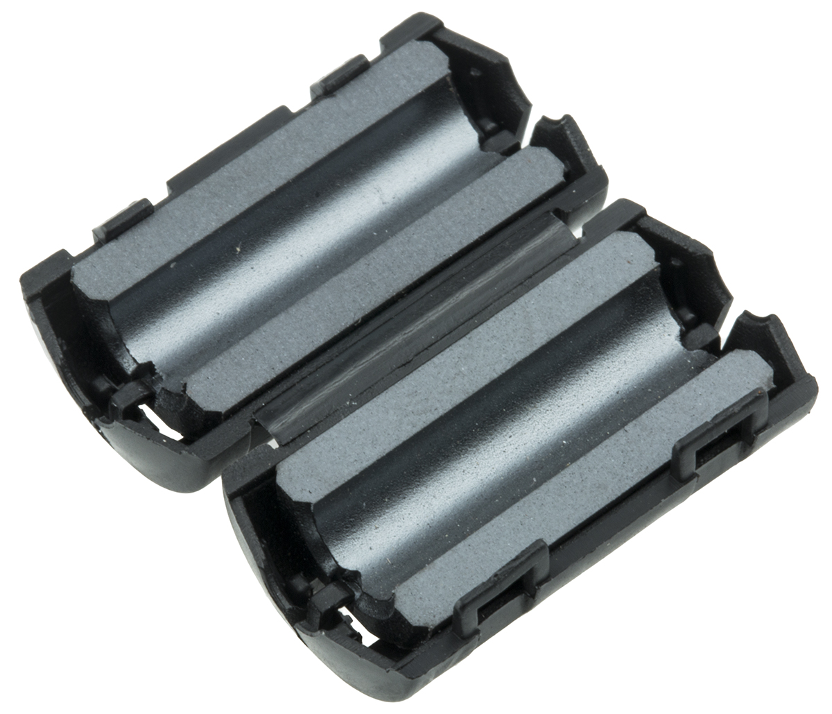 0444173951 Fair-Rite Openable, Diameter 5.1 mm Ferrite Core, Apertures: 1 5.6 mm 25 mm 12.8 mm, For EMI Suppression