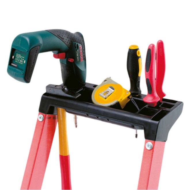 04472006 TUBESCA Fibreglass 6 steps Step Ladder, 1.38m platform height, 2.04 m open length