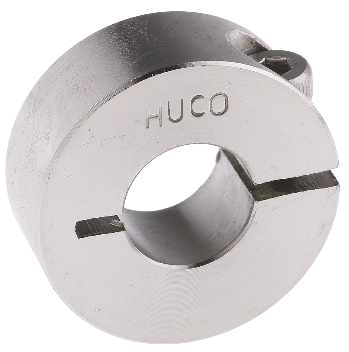 Huco Shaft Collar, One Piece, Clamp Screw, OD 28 mm OD, W 11mm, Stainless Steel