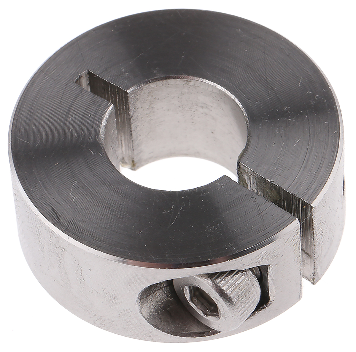 046102012 Huco Shaft Collar, One Piece, Clamp Screw, OD 28 mm OD, W 11mm, Stainless Steel