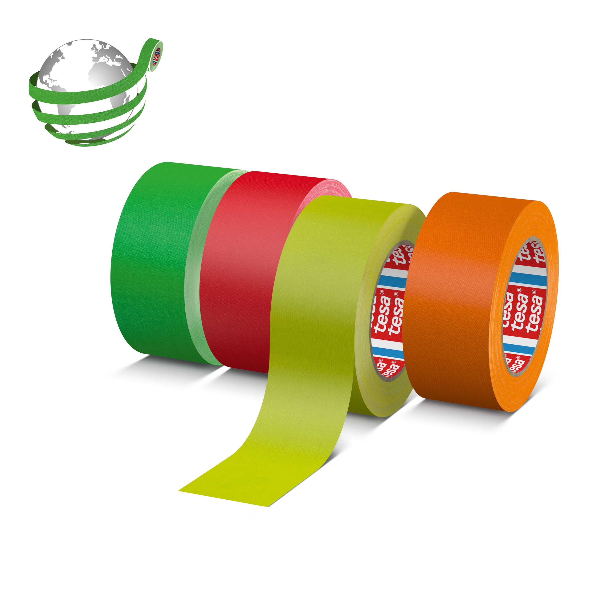 Tesa 4671 Pink Rubber Acrylic Coated Cloth Gaffer Tape, 25mm x 25 m, 0.28 mm Thick
