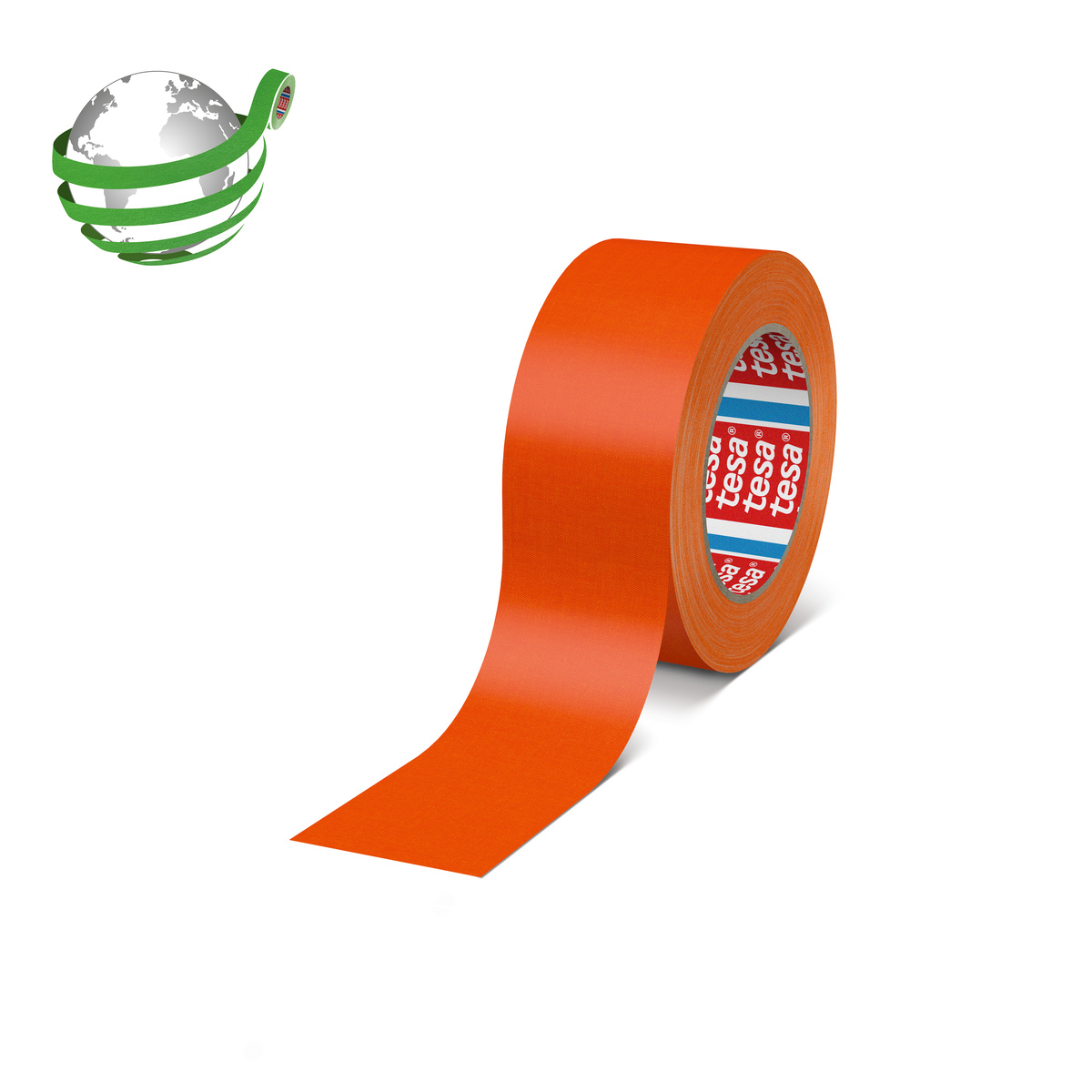 Tesa 4671 Orange Rubber Acrylic Coated Cloth Gaffer Tape, 50mm x 25 m, 0.28 mm Thick