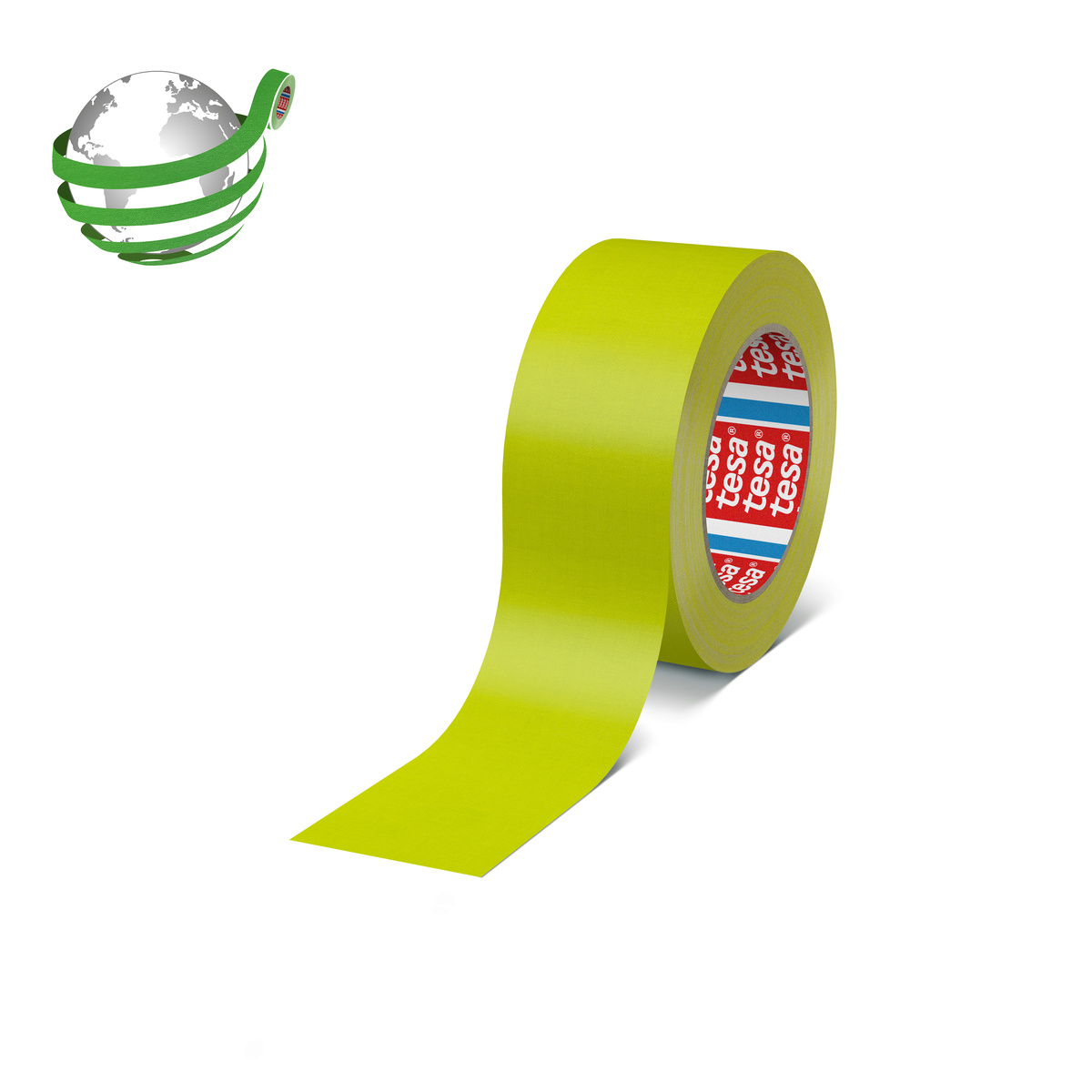 Tesa 4671 Neon Yellow Rubber Gaffa Duct Tape, 50mm x 25 m, 0.28 mm Thick
