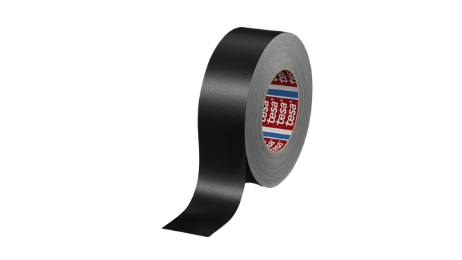 Tesa Tesa 4688 Black Polyethylene Cloth Tape, 50mm x 50 m