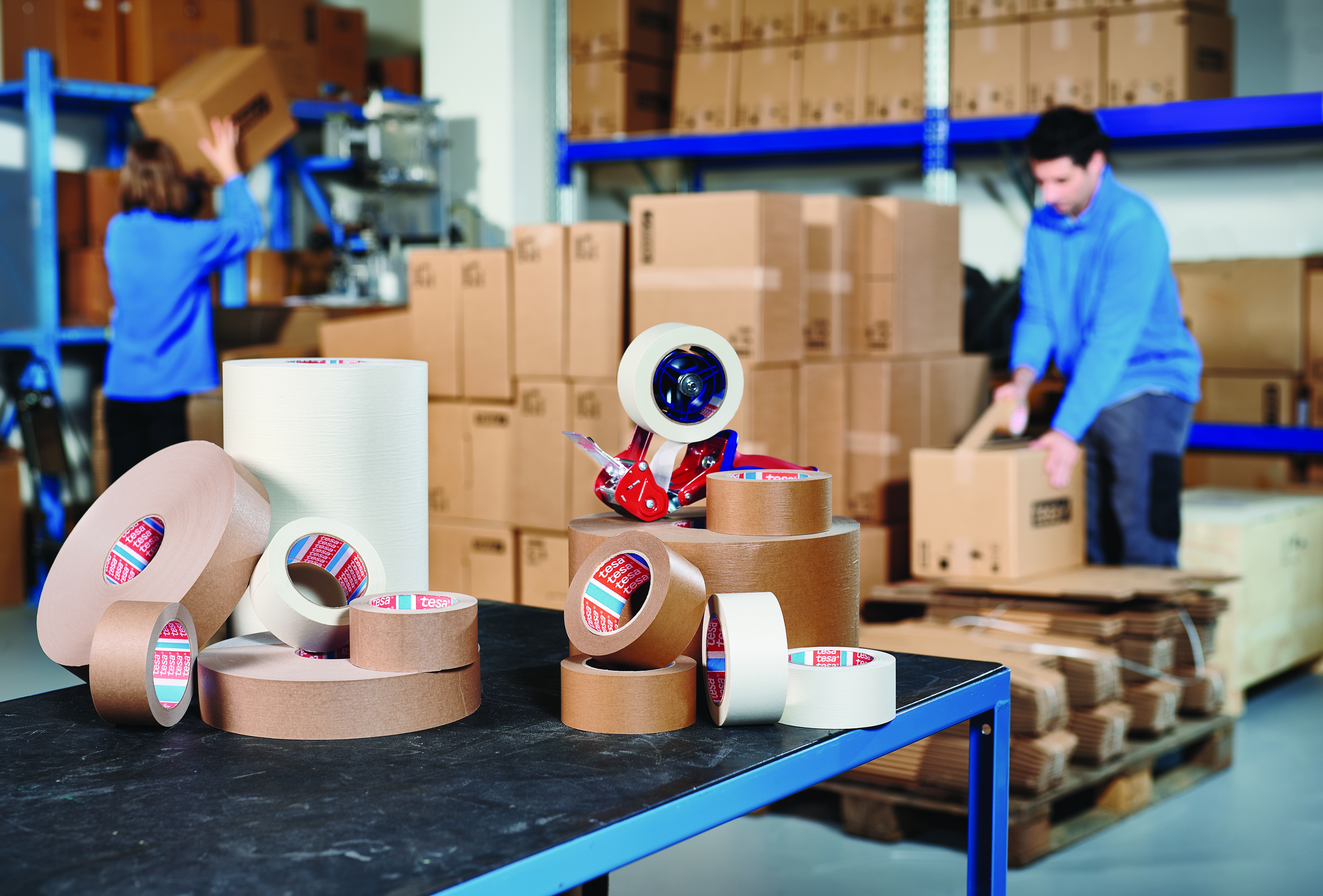 04713-00005-00 Tesa White Tesa 4713 Packing Tape, 50 m  x  75mm