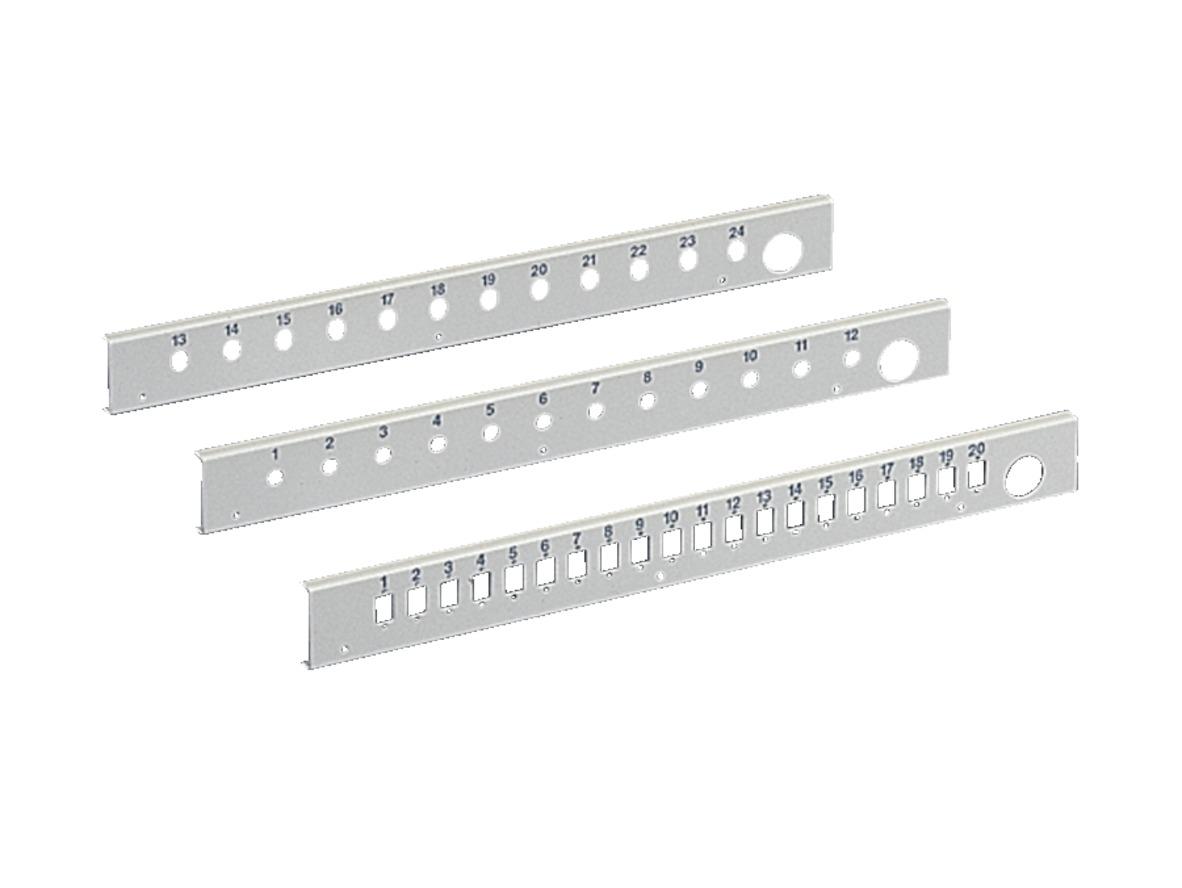 Rittal 20 Port Multimode Duplex Fibre Optic Patch Panel With 0 Ports Populated, 1U