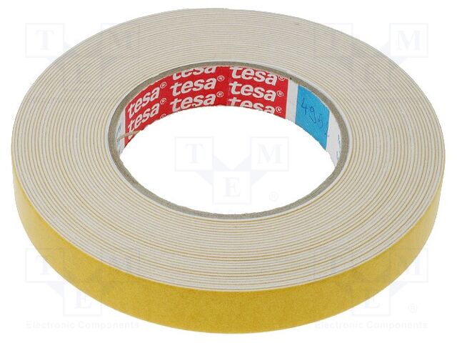 Tesa 04952-00002-00 4952 White Foam Tape, 1.15 mm Thick