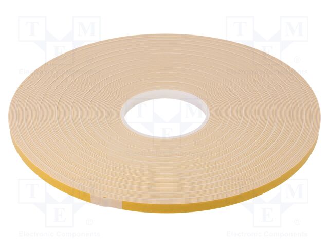 Tesa 04952-00530-00 4952 White Foam Tape, 1.15 mm Thick