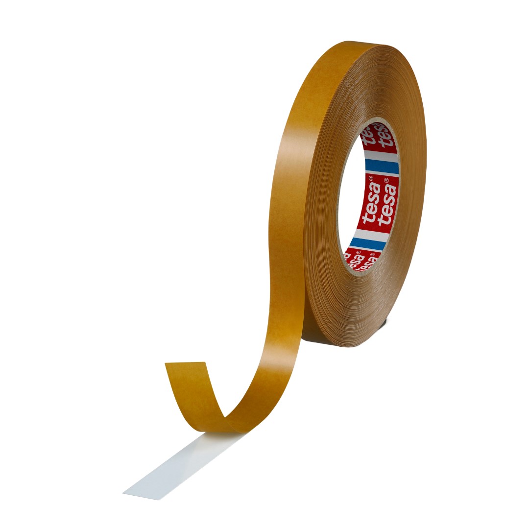 Tesa 4970 Tesa Fix White Double Sided Plastic Tape, 0.225 mm Thick, 13.6N/cm 38N/cm, Polyvinyl Chloride Backing, 19mm x