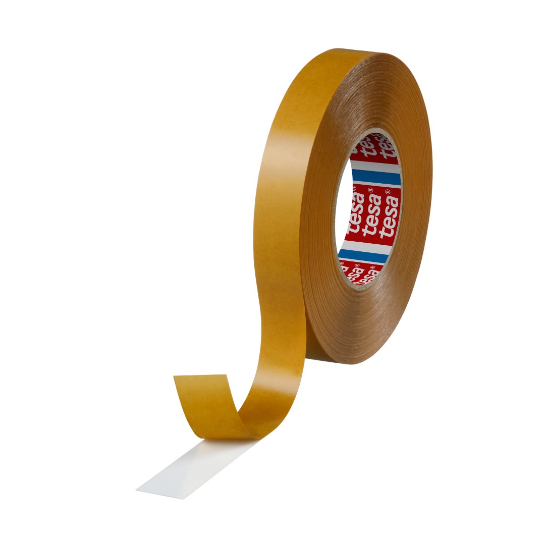 Tesa 4970 Tesa Fix White Double Sided Plastic Tape, 0.225 mm Thick, 13.6N/cm 38N/cm, Polyvinyl Chloride Backing, 25mm x