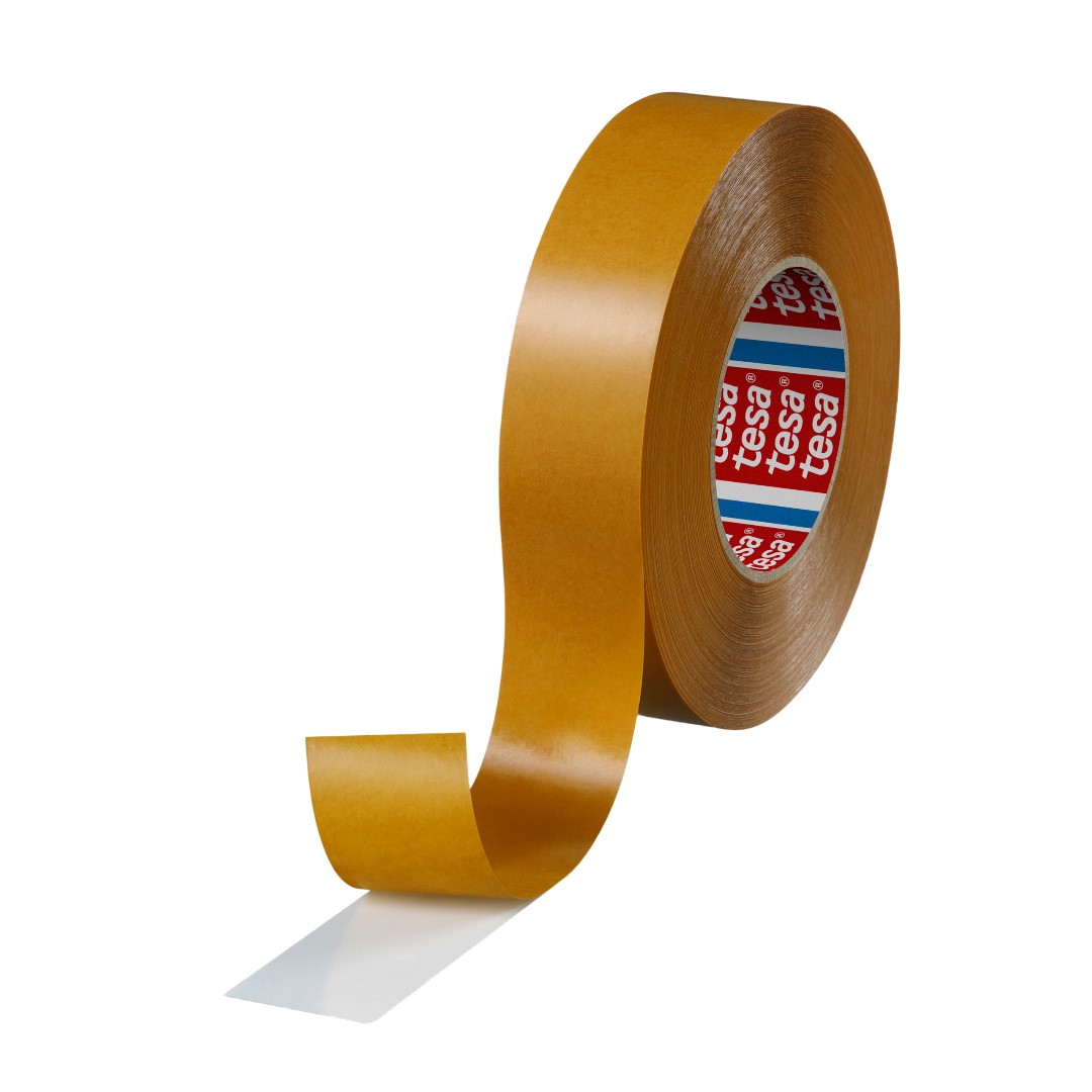 Tesa 4970 Tesa Fix White Double Sided Plastic Tape, 0.225 mm Thick, 13.6N/cm 38N/cm, Polyvinyl Chloride Backing, 38mm x