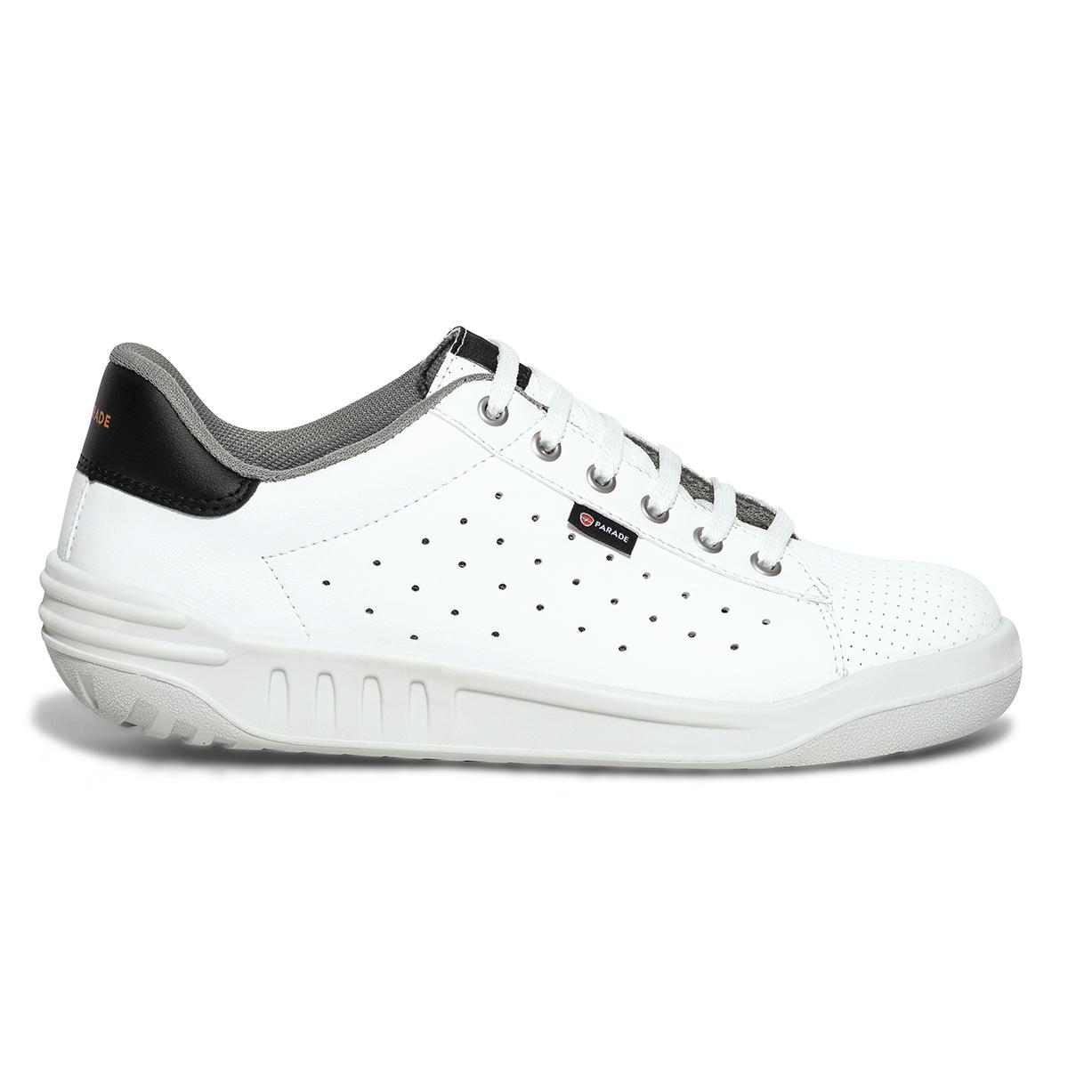 Parade Joppa Unisex Black, White Stainless Steel Toe Capped Safety Trainers, UK 12, EU 47