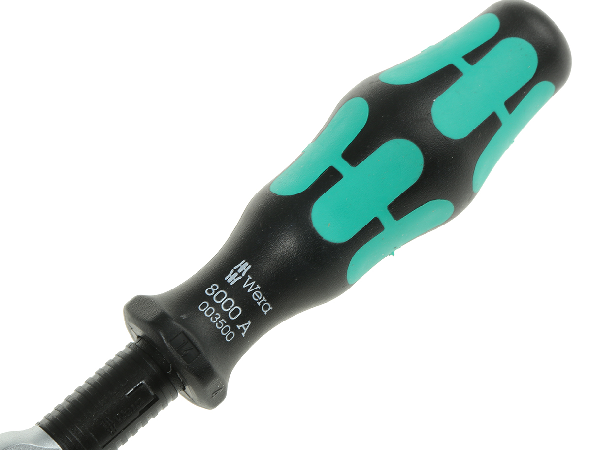 05003500001 Wera Zyklop 1/4 in Ratchet with Ratchet Handle, 152mm Overall