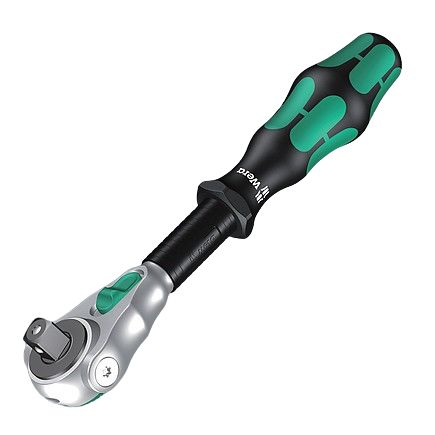 05003500001 Wera Zyklop 1/4 in Ratchet with Ratchet Handle, 152mm Overall