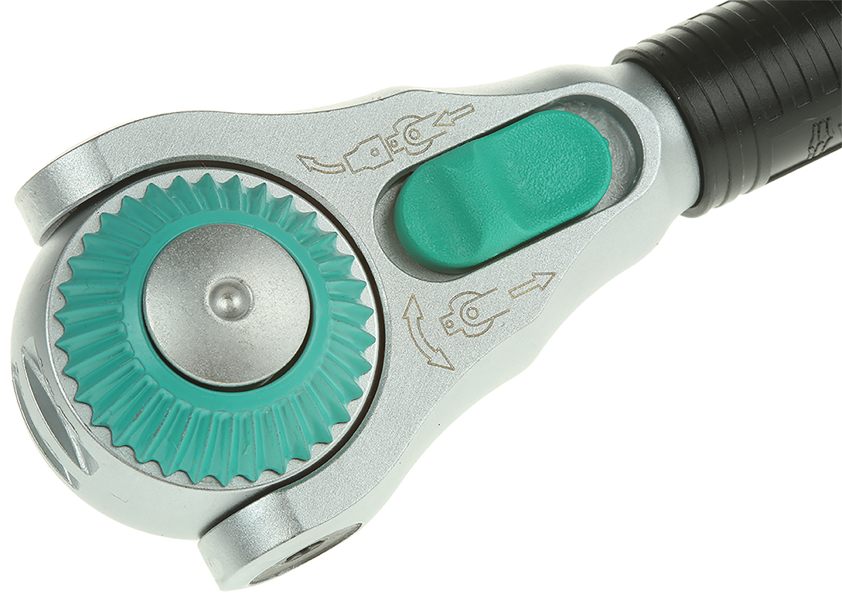 05003550001 Wera Zyklop 3/8 in Ratchet with Ratchet Handle, 199mm Overall
