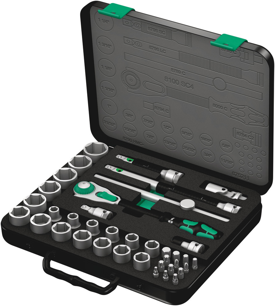 Wera 38-Piece 1/2 in Standard Ratchet Set