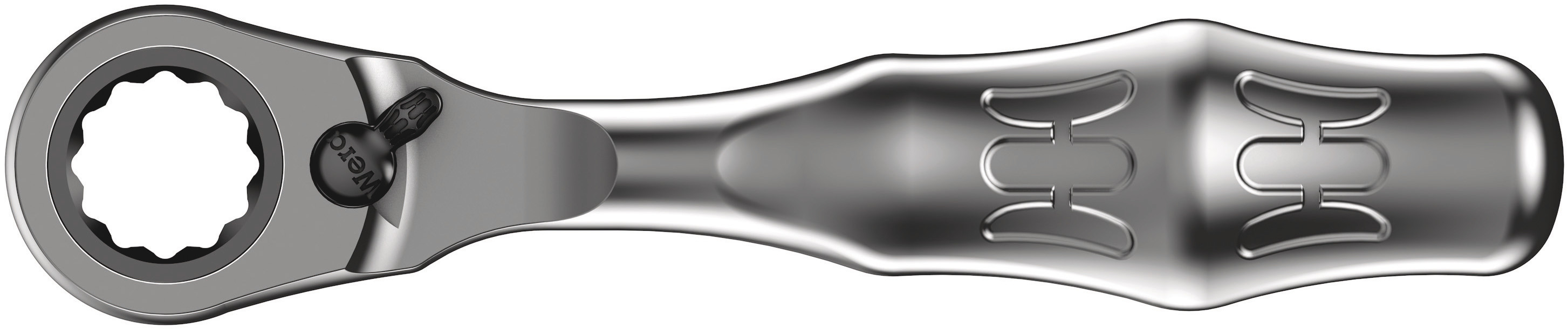 Wera Zyklop Mini 2 1/4 in Ratchet with Ratchet Handle, 107mm Overall