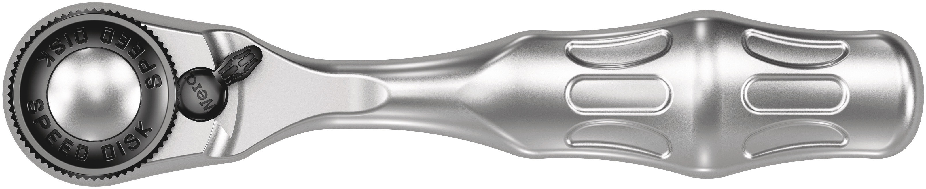 Wera 1/4 in Ratchet with Ergonomic Handle, 87mm Overall