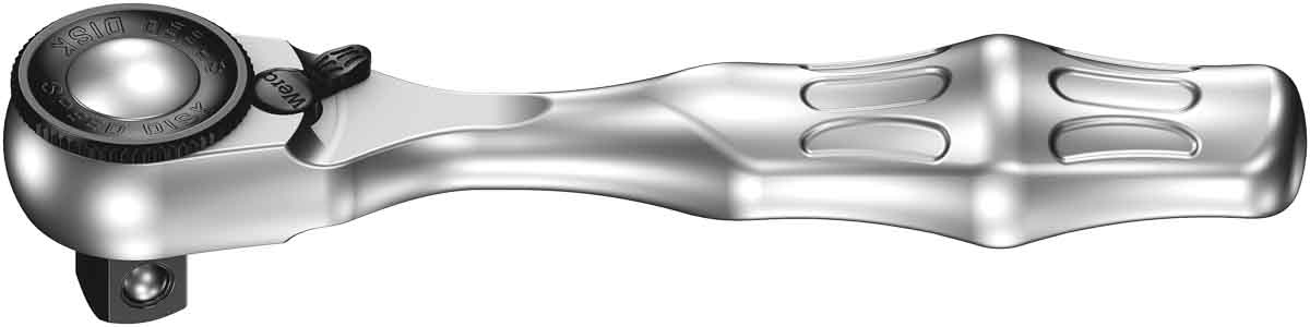 05003793001 Wera 1/4 in Ratchet with Ergonomic Handle, 87mm Overall