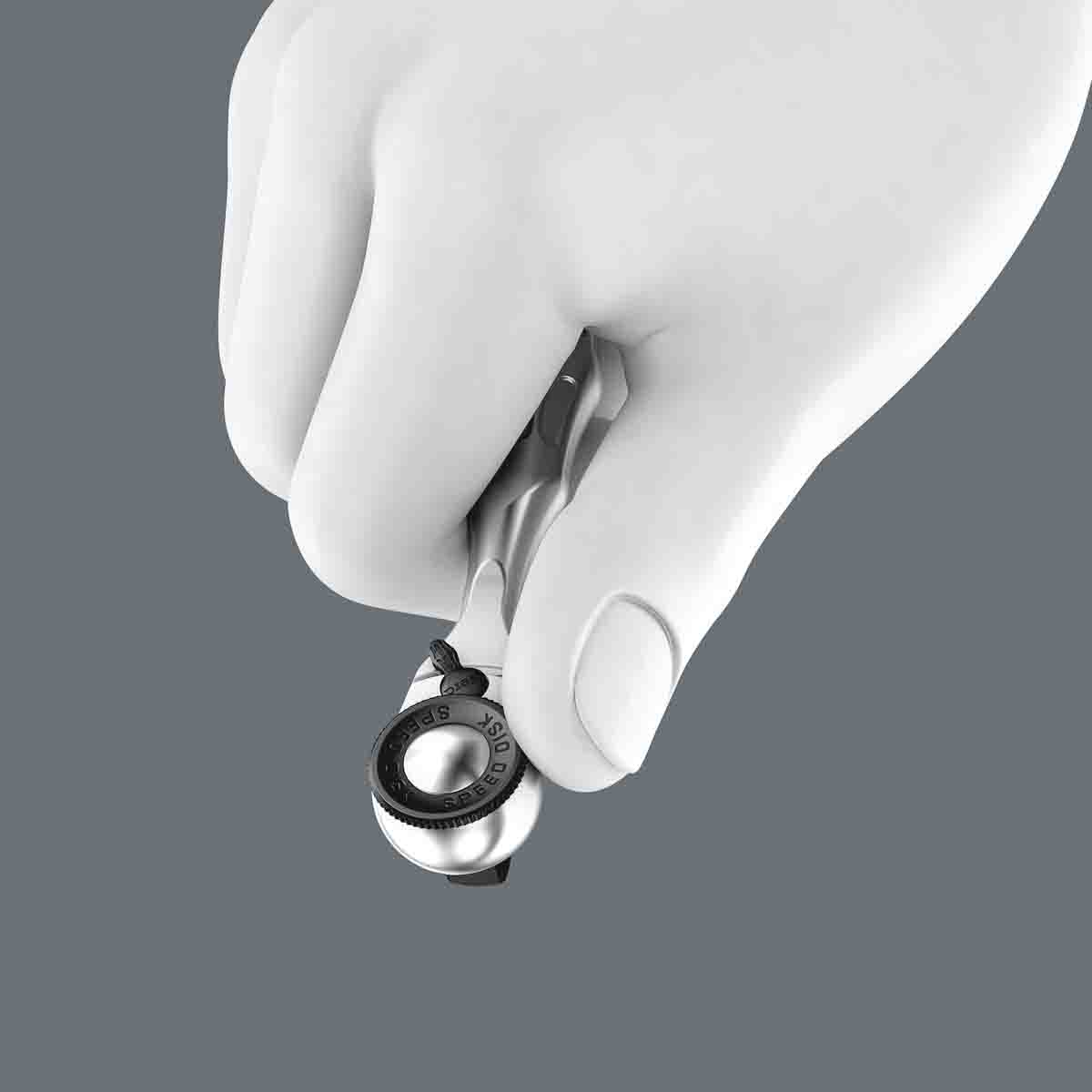 05003793001 Wera 1/4 in Ratchet with Ergonomic Handle, 87mm Overall