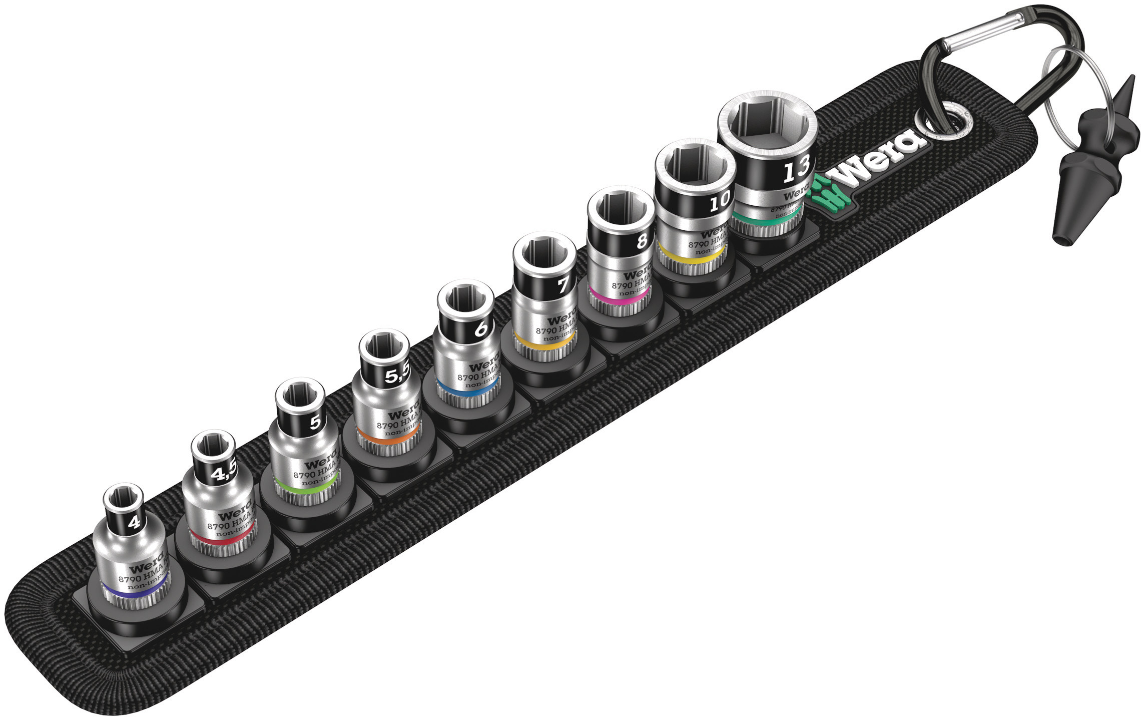 Wera 12-Piece 1/4 in Hexagon Socket Set