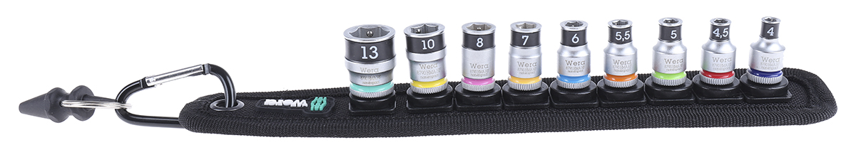 05003880001 Wera 12-Piece 1/4 in Hexagon Socket Set