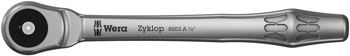 Wera Zyklop 1/4 in Ratchet with Ratchet Handle, 141mm Overall