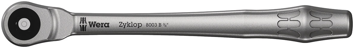 Wera Zyklop 3/8 in Ratchet with Ratchet Handle, 222mm Overall