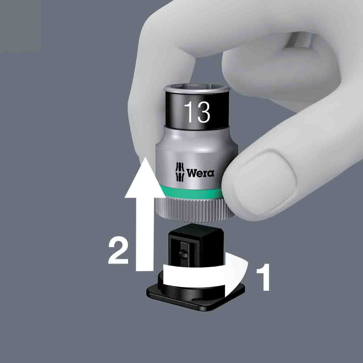 05004090001 Wera 13-Piece 1/2 in 6 Point Socket Set