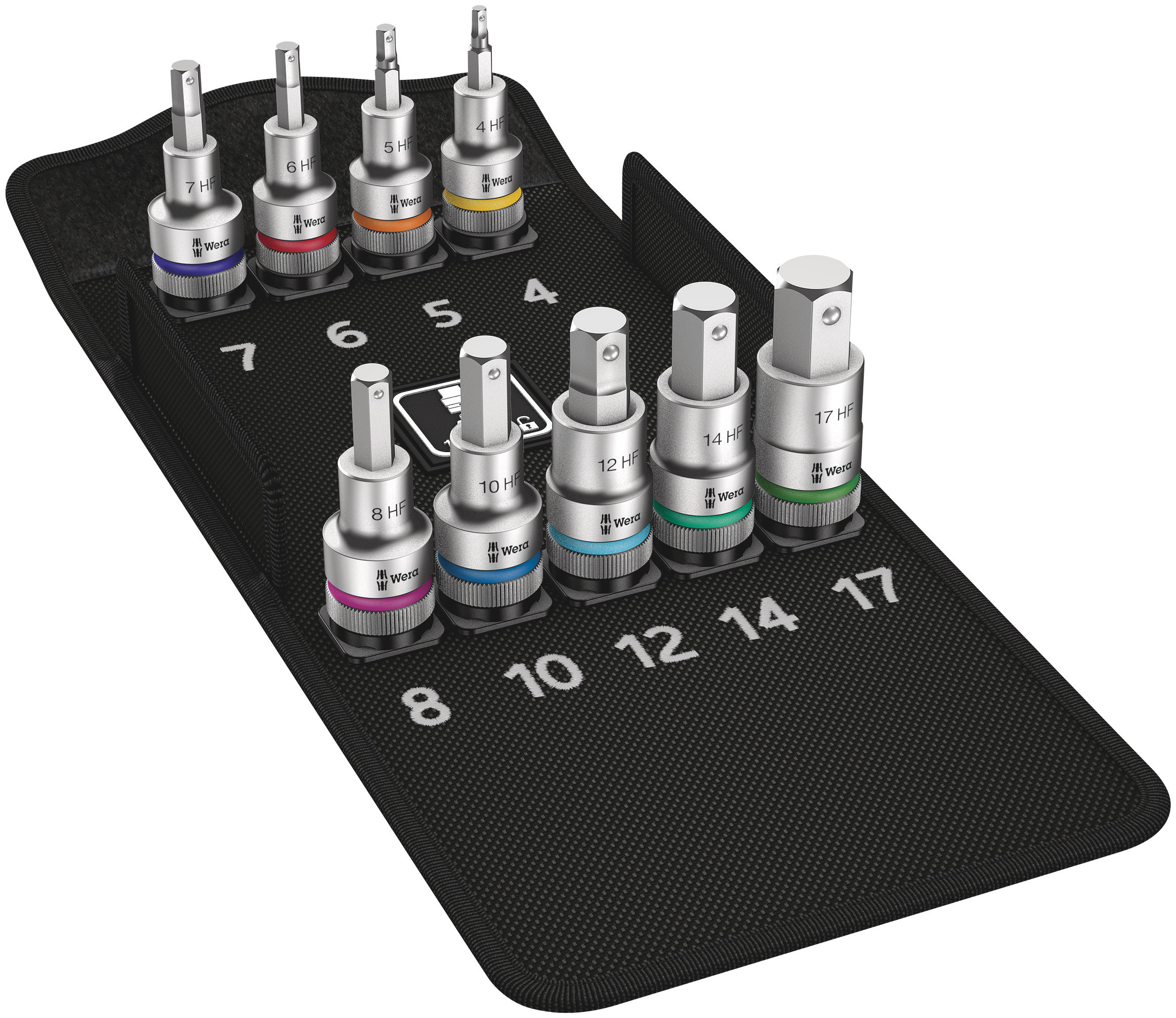 Wera 9-Piece 1/2 in Hexagon Socket Set