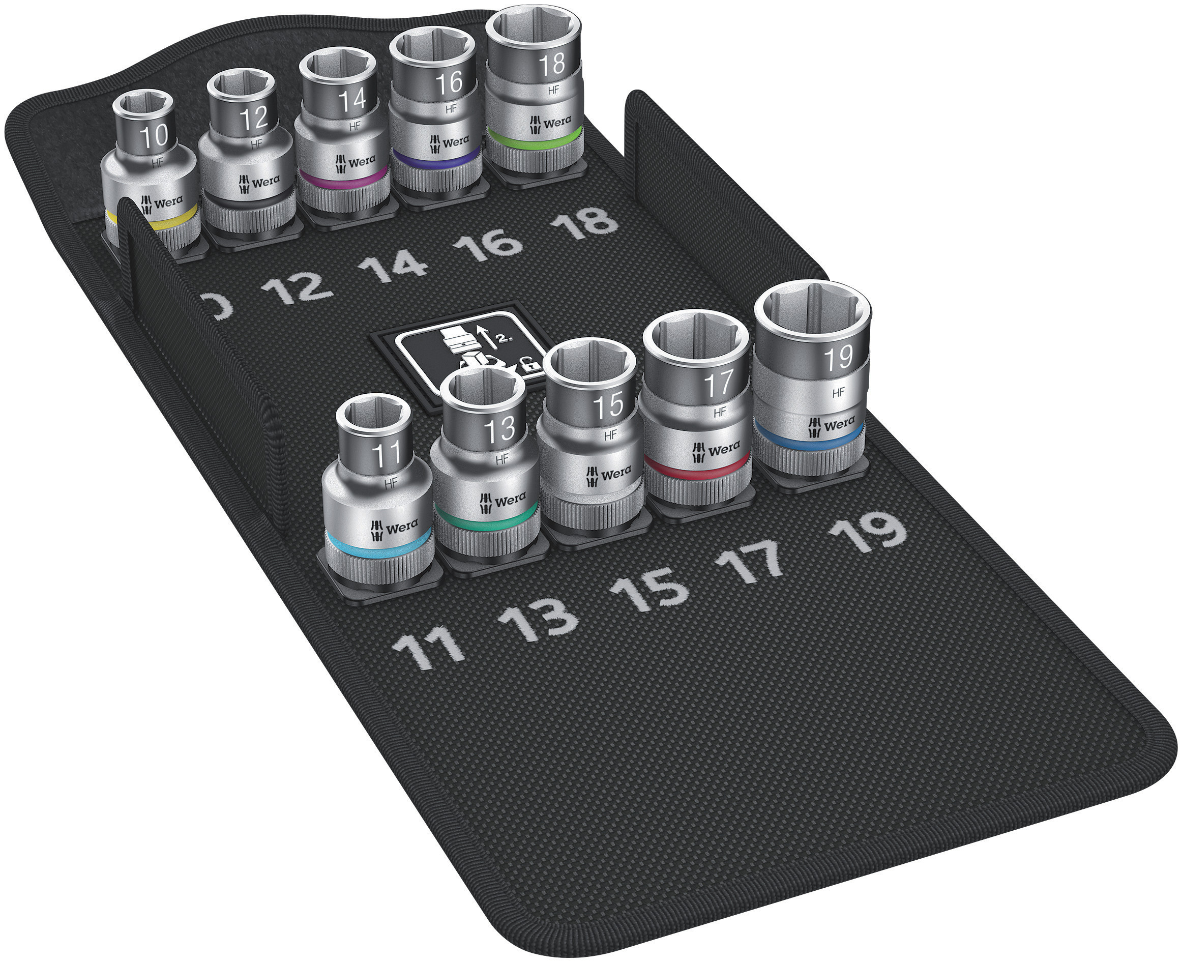 Wera 10-Piece 1/2 in Hexagon Socket Set