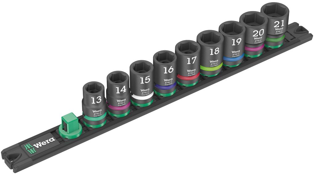 Wera 9-Piece 1/2 in Standard Impact Socket