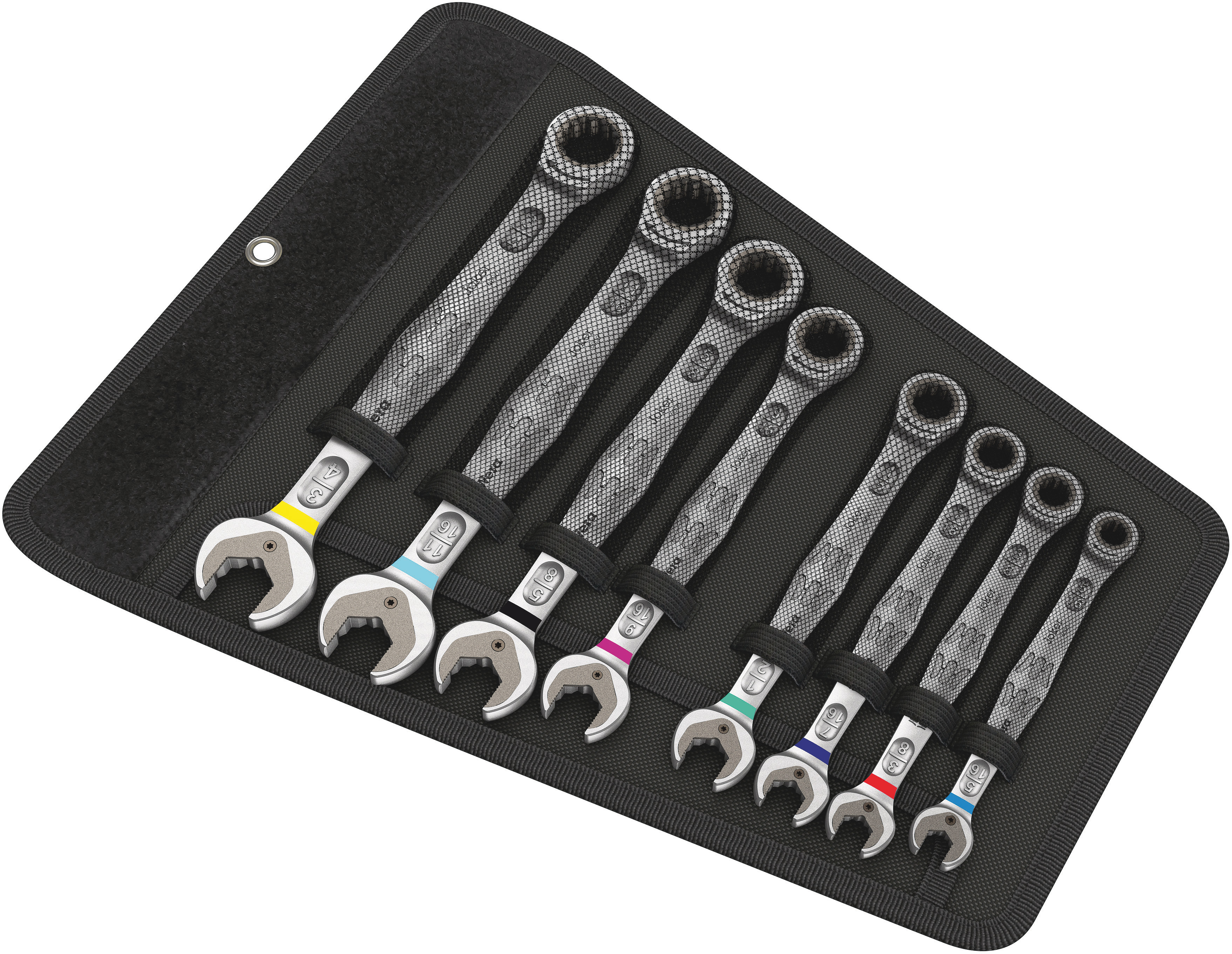 Wera 8-Piece Spanner Set, 5/16 To 3/4 in, Chrome Molybdenum Steel