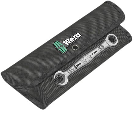 05020012001 Wera 8-Piece Spanner Set, 5/16 To 3/4 in, Chrome Molybdenum Steel