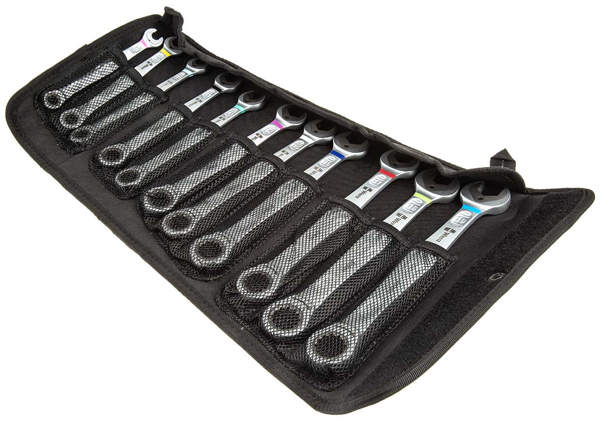 05020013001 Wera 11-Piece Spanner Set, 8 to 19 mm, Chrome Molybdenum Steel